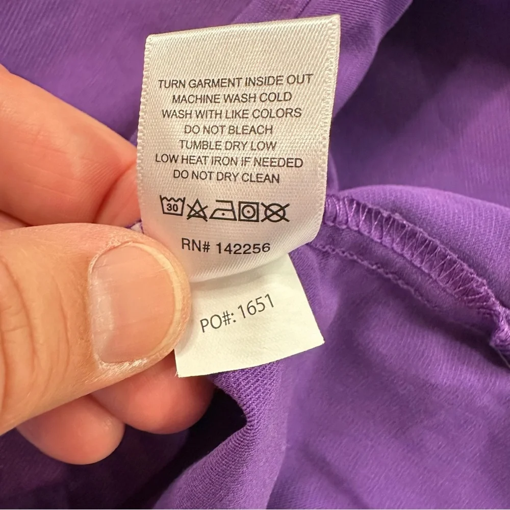 FIGS Purple Women’s Scrub Top Short Sleeve V-Neck XS